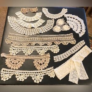 Vintage handmade Lace Trim lot